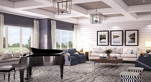 Project Milton : Realistic Visualization of a Piano Room View